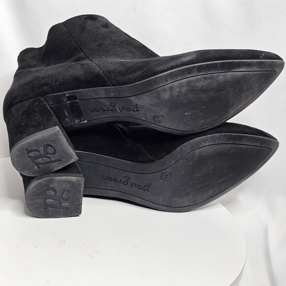 PAUL GREEN Womens 6.5 UK US 9 Black Suede Leather Zip Ankle Booties - Picture 6 of 8